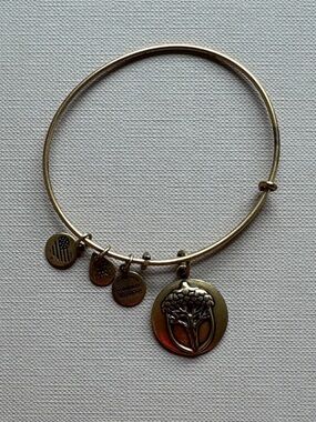 Alex and Ani Gold-Tone Charm Bangle Bracelet - Unexpected Miracles